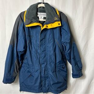 Columbia Blue Yellow Men’s Size Small Ski Snowboard Winter Jacketet